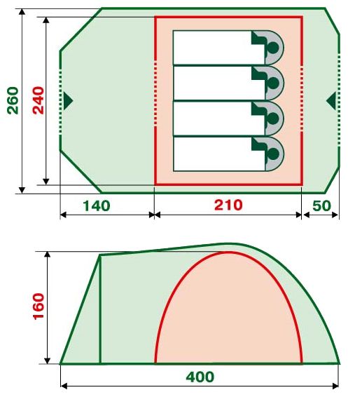 Палатка RockLand Camper 4