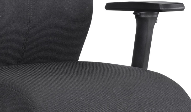 Эргономичное кресло Falto FIRST (наклон вперёд, зауженная спинка, ткань, чёрный)