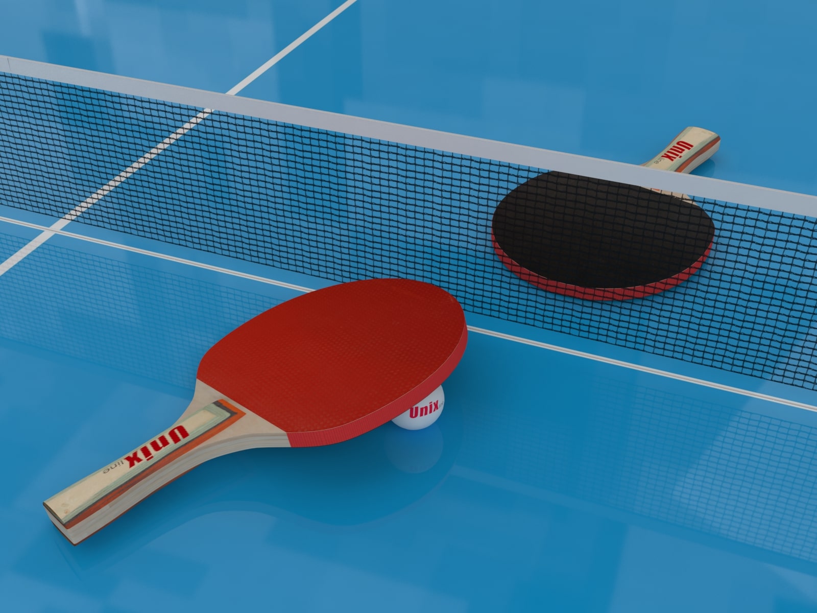 Теннисный стол UNIX line outdoor 6 мм (синий)