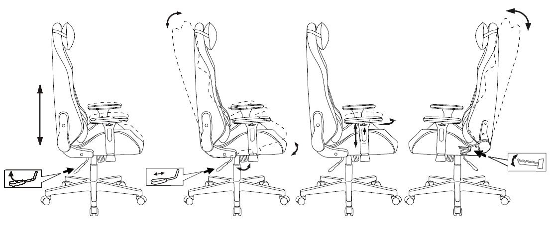 Геймерское кресло Zombie Fabric белый/серо-голубой с подголов., крестовина пластик (белый)