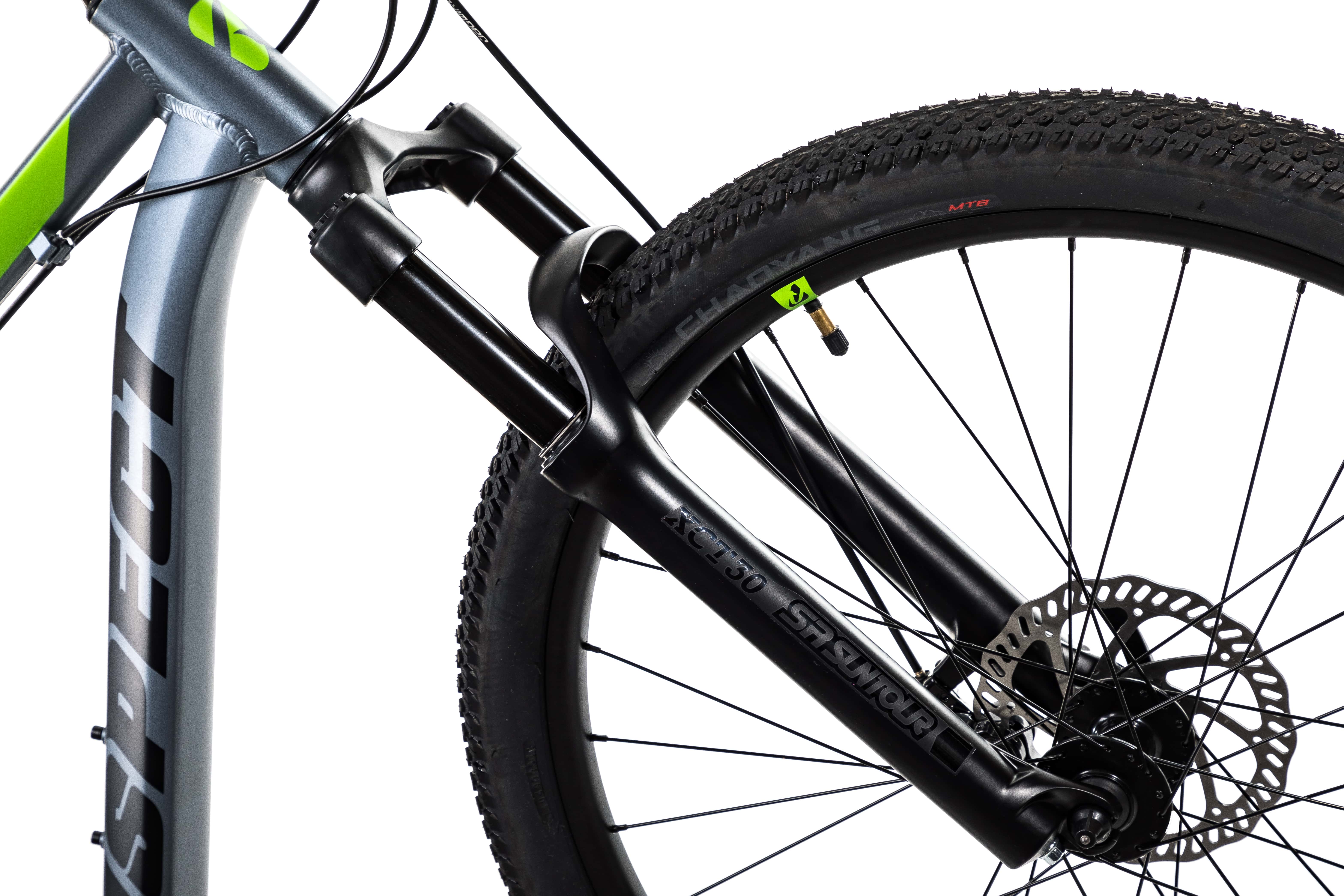 Велосипед Aspect IDEAL 26 16" Серо-зеленый (2022)