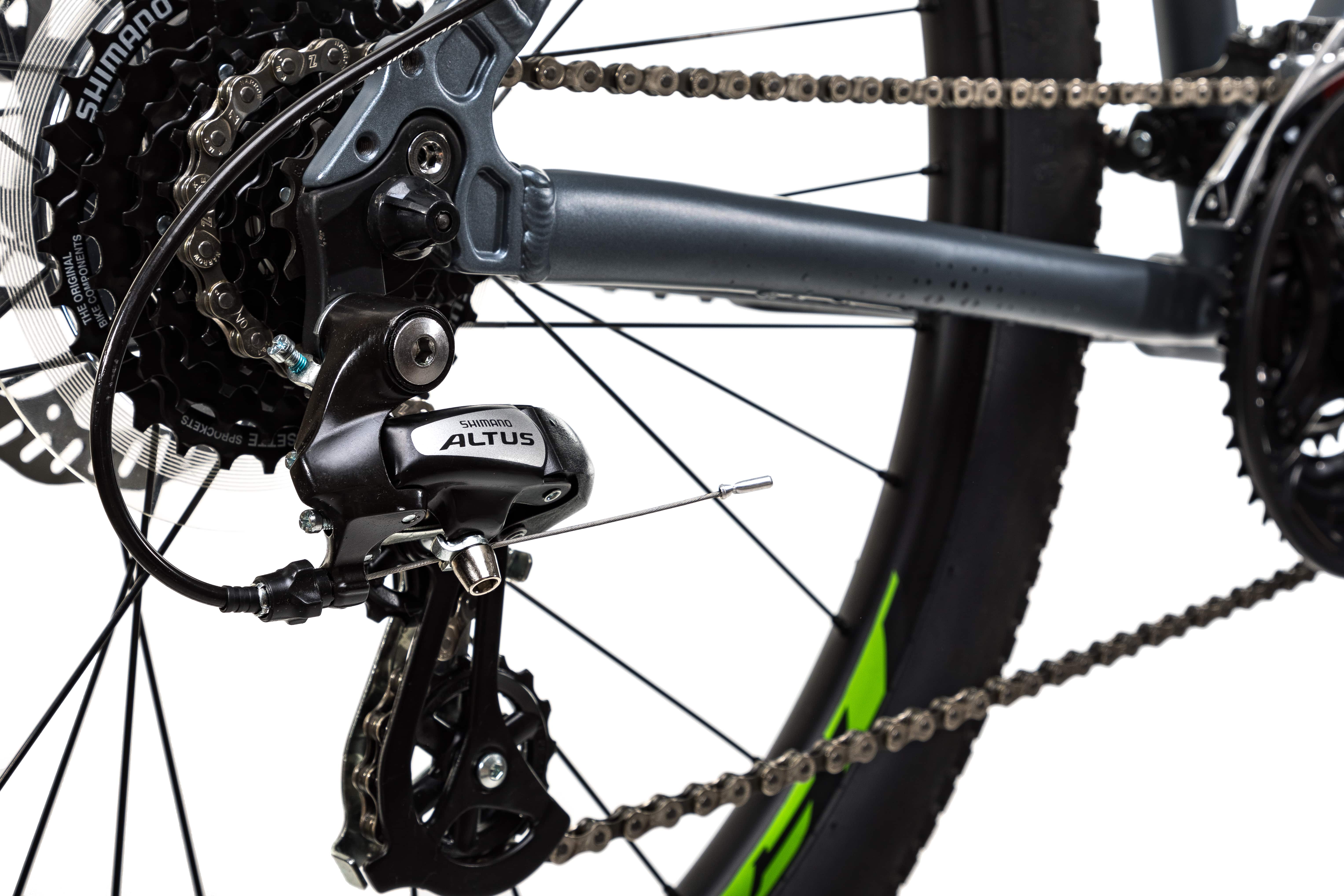 Велосипед Aspect IDEAL 26 16" Серо-зеленый (2022)