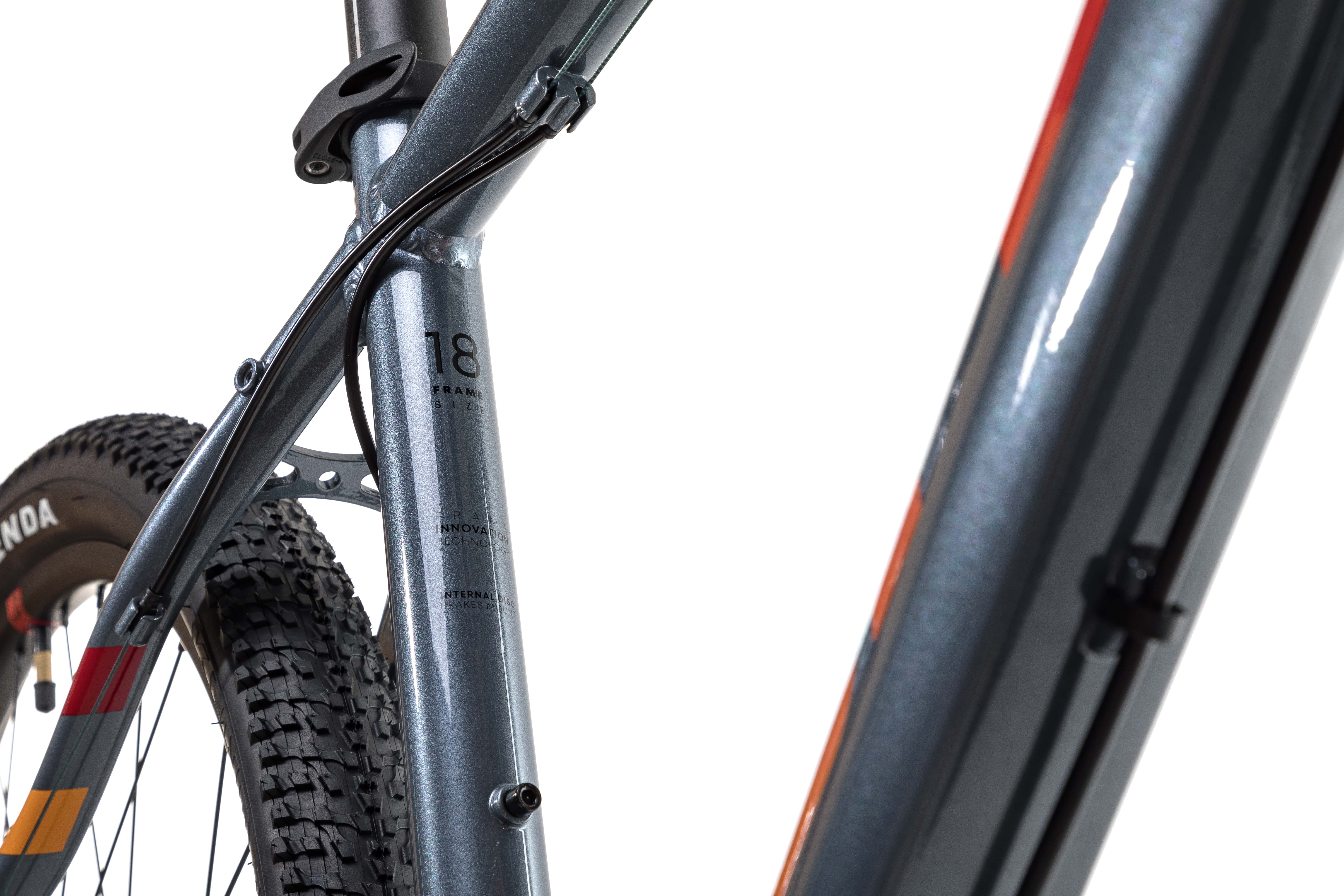 Велосипед Aspect STIMUL 27.5 16" Серо-оранжевый (2022)