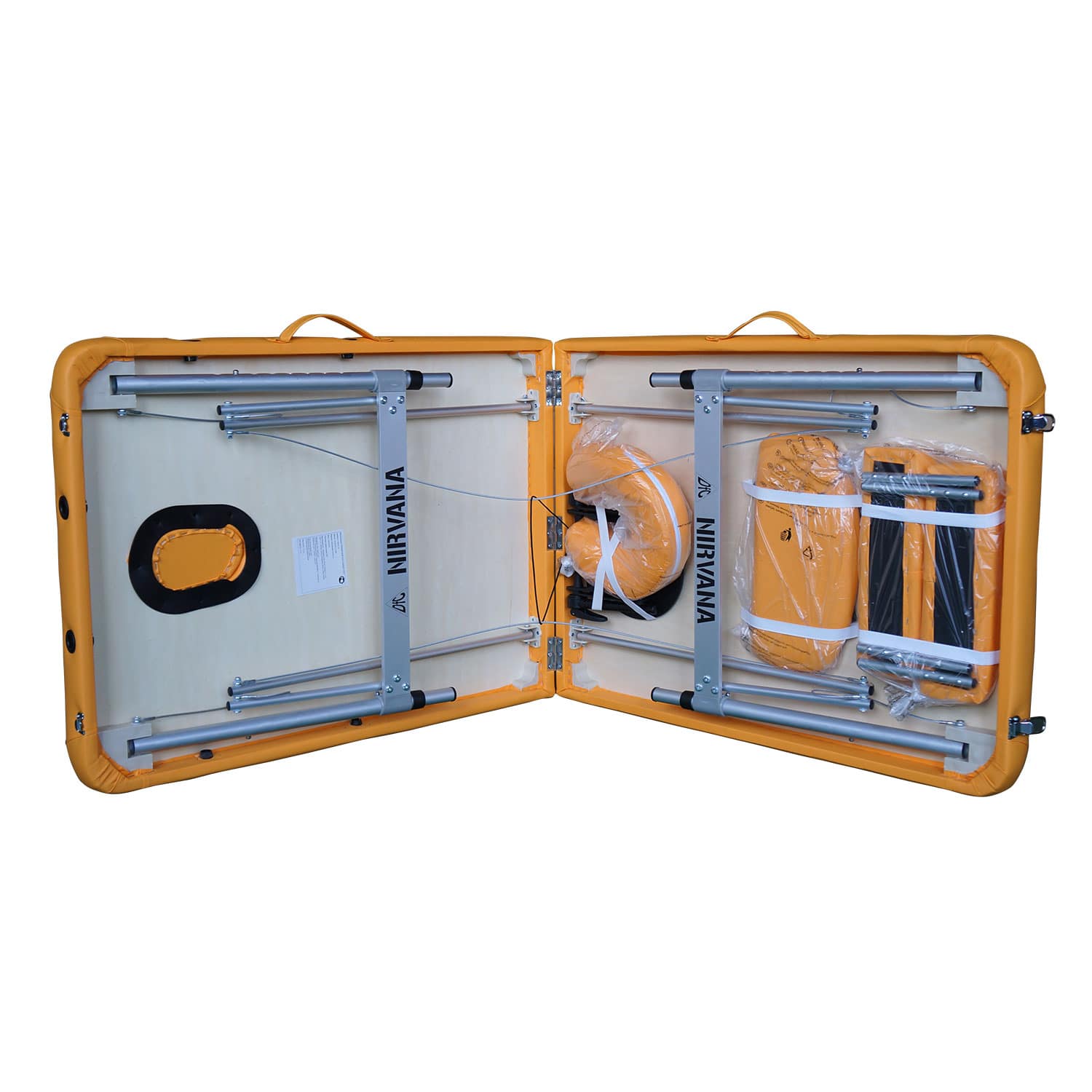 Складной массажный стол DFC NIRVANA, Elegant LUXE, горчичный