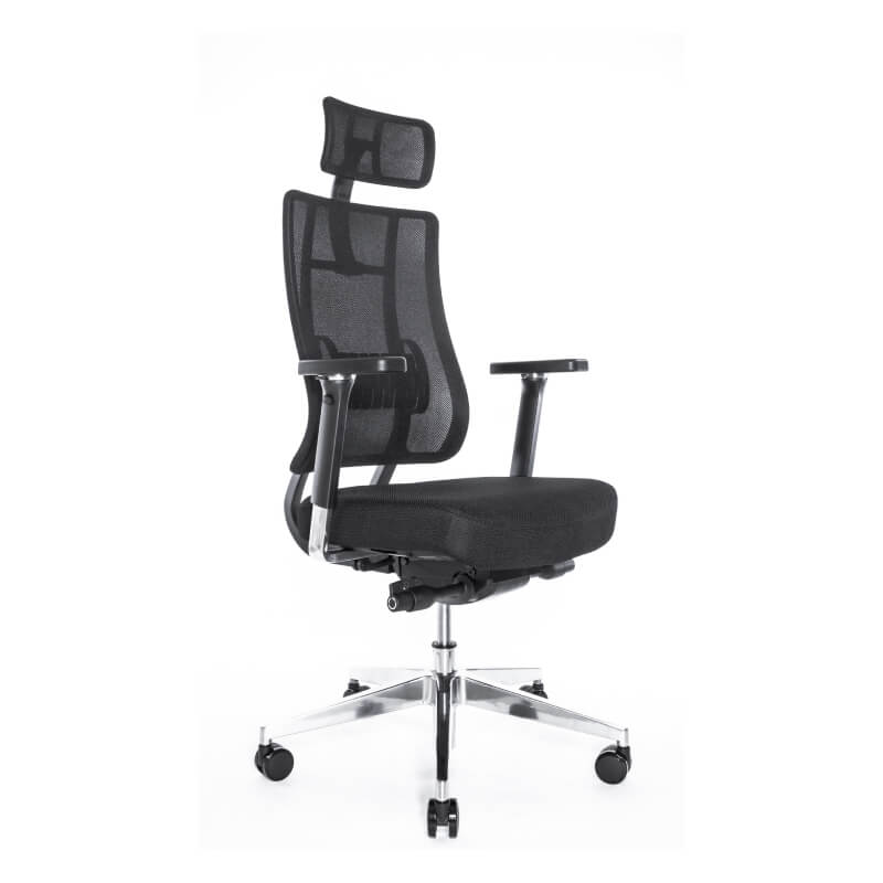 Эргономичное кресло Falto X TRANS (наклон переднего края сиденья, сетка, ткань, чёрный)