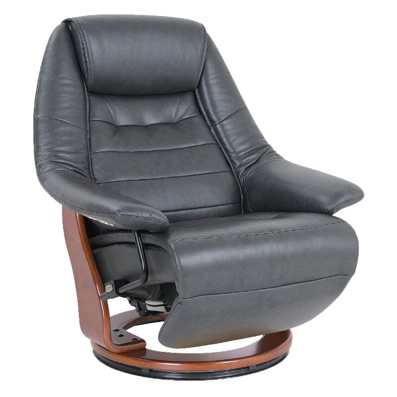 Кресло-реклайнер Relax Concord (2 мотора, натуральная кожа Nappa, тёмно-серый)