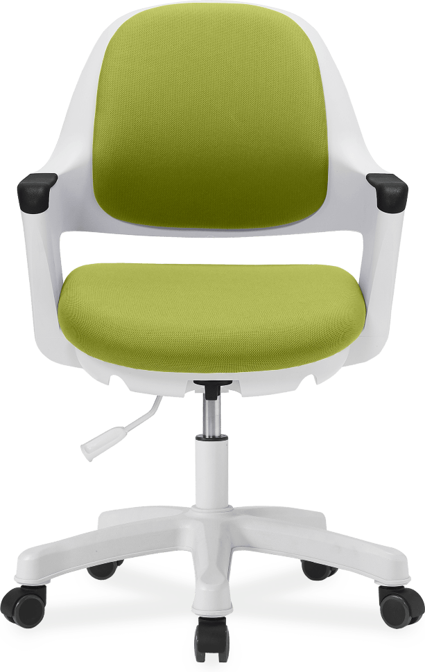 Детское эргономичное кресло Falto ROBO (слайдер сиденья, подножка, ткань, зелёный)