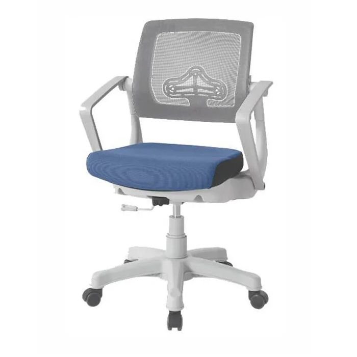 Эргономичное кресло Falto ROBO C250 (поворот спинки, слайдер, сетка, ткань, каркас белый, синий)
