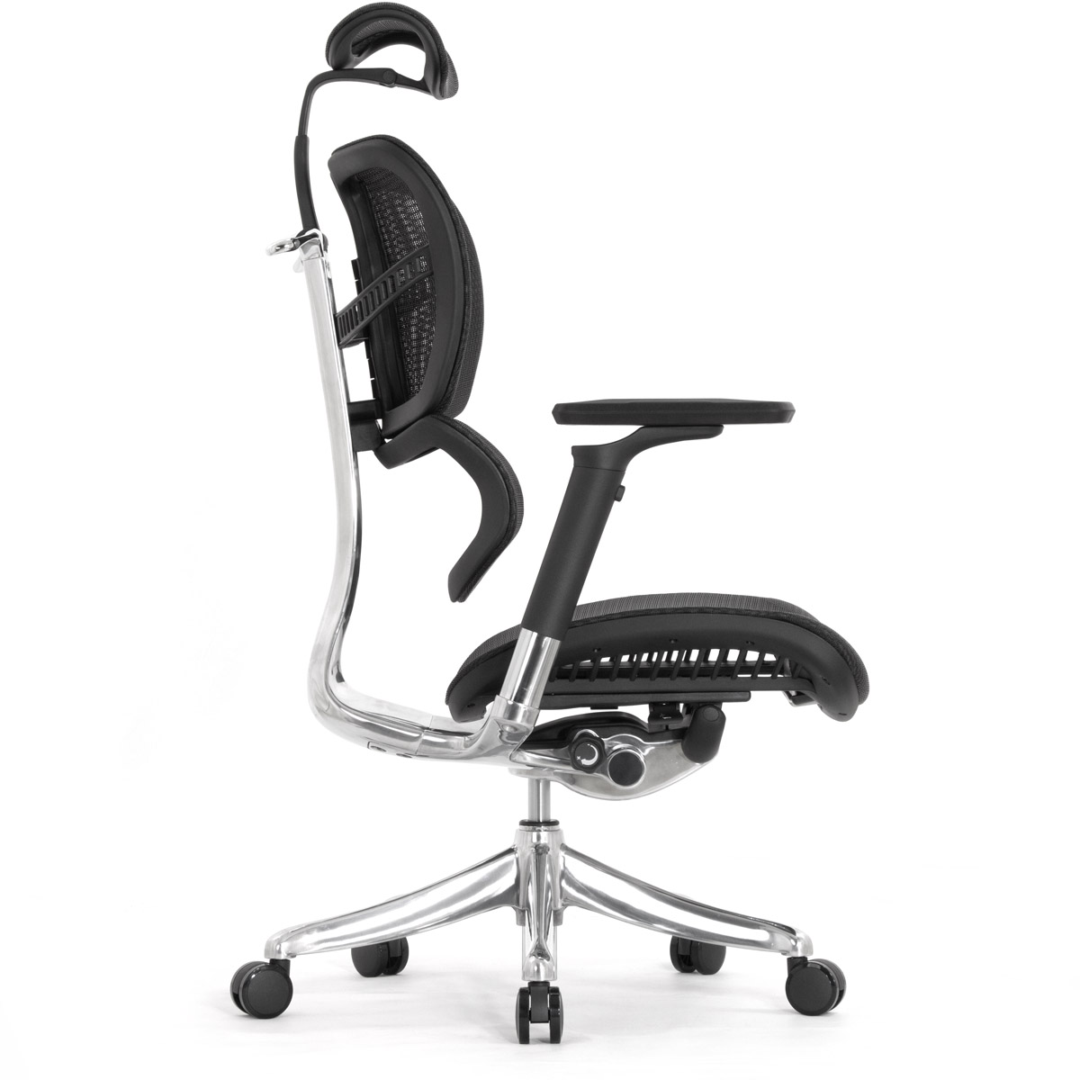 Анатомическое кресло Falto Fly 2 (динамичный подголовник, подлокотники 6D (360), сетка, чёрный)