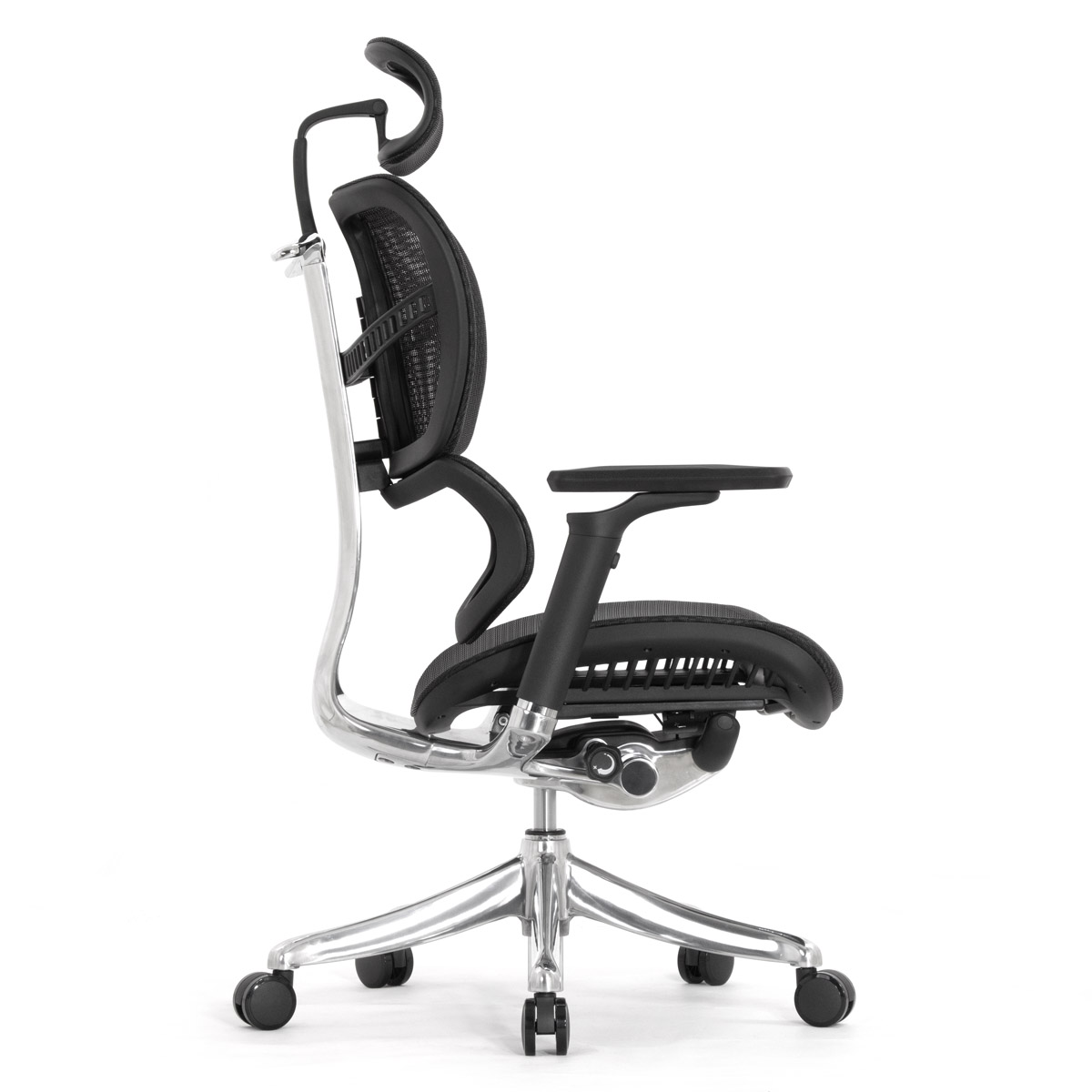 Анатомическое кресло Falto Fly 2 (динамичный подголовник, подлокотники 6D (360), сетка, чёрный)