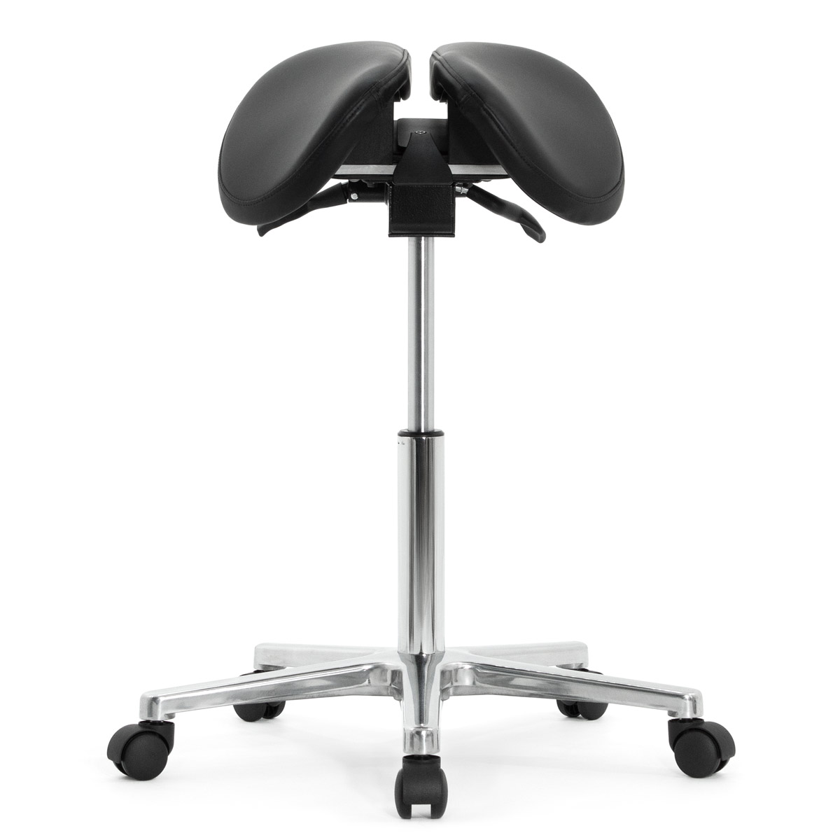 Стул-седло Falto SALLI Activ (наклон, ширина, экокожа, чёрный)