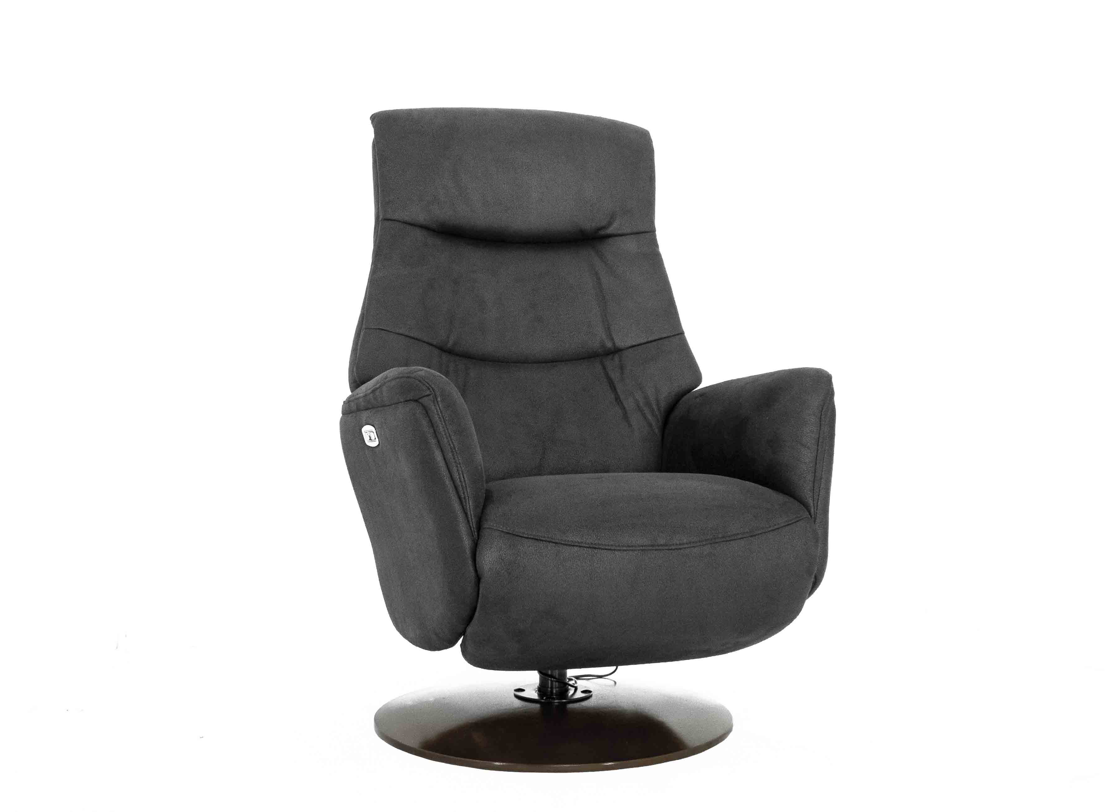 Кресло-реклайнер Falto Zero (2 мотора, zero, искусственный нубук, чёрный)