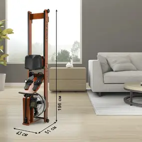 Гребной тренажер Unix Fit Wood Rower Dark