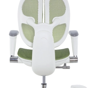 Детское эргономичное кресло Falto ORTO (корсетная спинка, слайдер, подлокотники 3D, сетка, зелёный)
