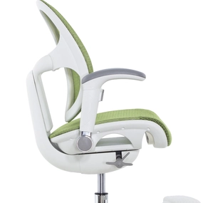 Детское эргономичное кресло Falto ORTO (корсетная спинка, слайдер, подлокотники 3D, сетка, зелёный)