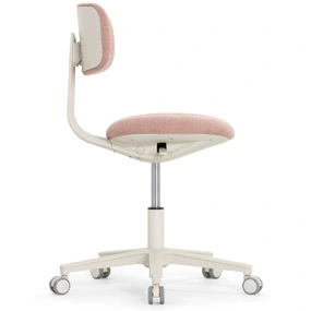 Эргономичное кресло Falto Rookie Plus (поворот спинки, ткань, каркас светлый, розовый)
