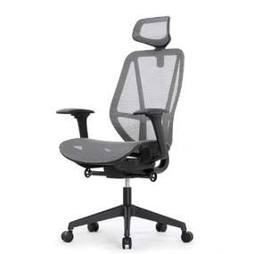 Эргономичное кресло Falto HOP ECO (удлинённое сиденье, сетка, серый)