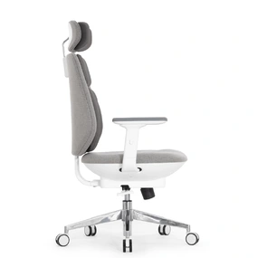 Эргономичное кресло Falto AI WORKS (автоматическая надувная спинка, аккумулятор, ткань, серый)