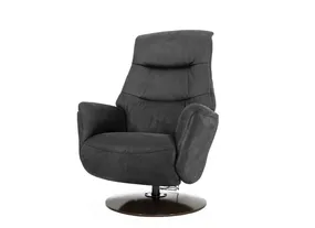 Кресло-реклайнер Falto Zero (2 мотора, zero, искусственный нубук, чёрный)